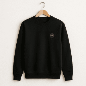 Premium Cotton Sweatshirt - Black