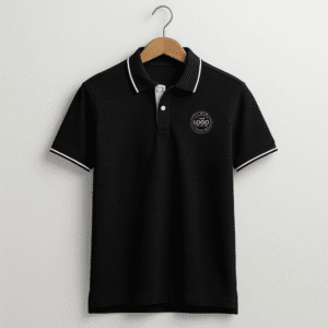 Premium Polo Cotton T-Shirt - Black
