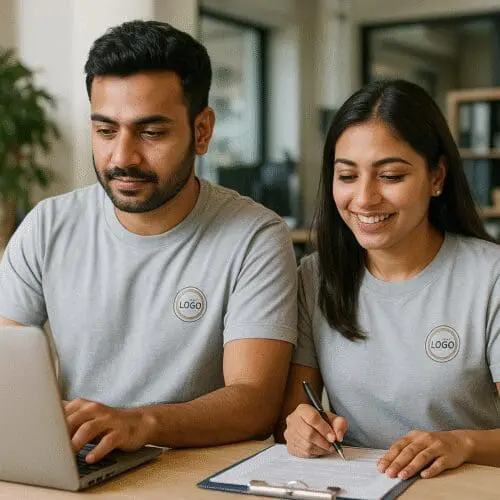 Round Neck Cotton T-Shirt - 180 GSM - Image 2