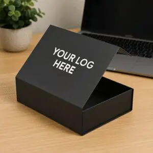 Premium Packaging Card Board Magnetic Box - Sticker Branding