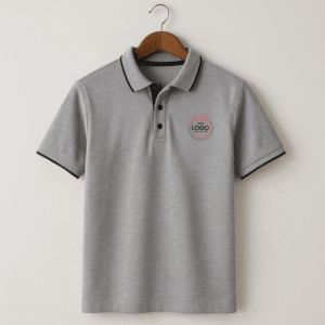 Premium Polo Cotton T-Shirt - Grey