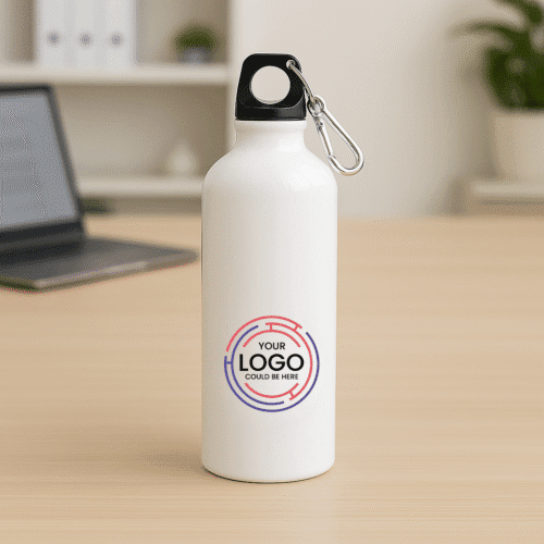 Sipper Aluminum Water Bottle - White