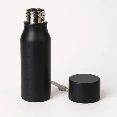 Classic Steel Water Bottle  - Black Matte - Image 2