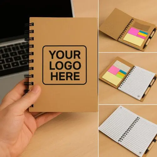 Writing Spiral Notepad with Pen & Sticky