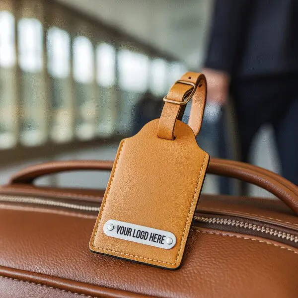 Premium Leather Luggage Tag - Image 3