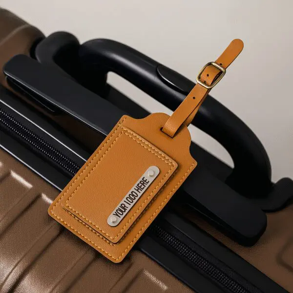 Premium Leather Luggage Tag - Image 1