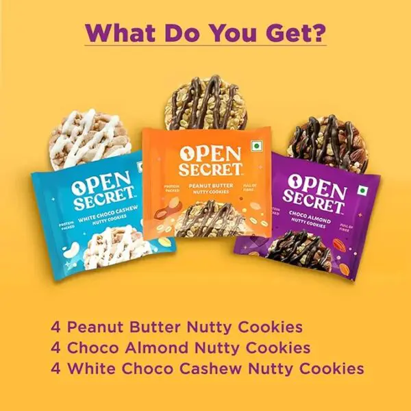 Open Secret White Choco Cashew Story Box - 6 Cookies, 75g - Image 7