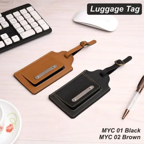 Premium Leather Luggage Tag - Image 2