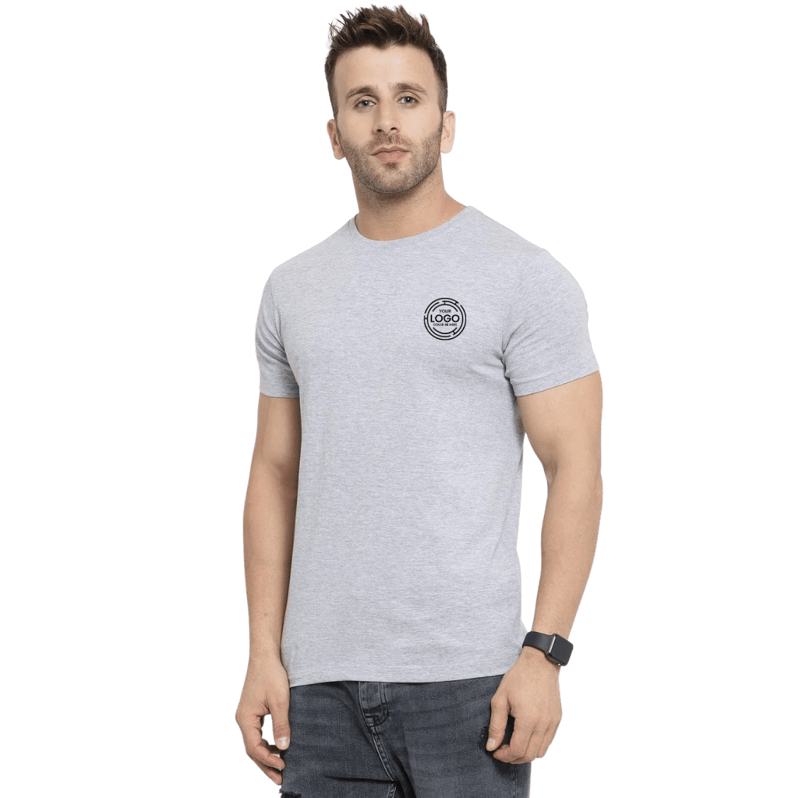 Round Neck Cotton T-Shirt - 180 GSM - Printing Labs