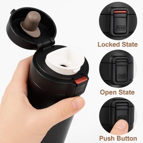 Coffee Travel Double-Wall Thermos Flask - Image 2
