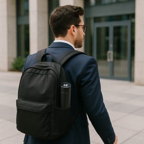 Smart Temperature Insulated Bottle - Black - Image 5