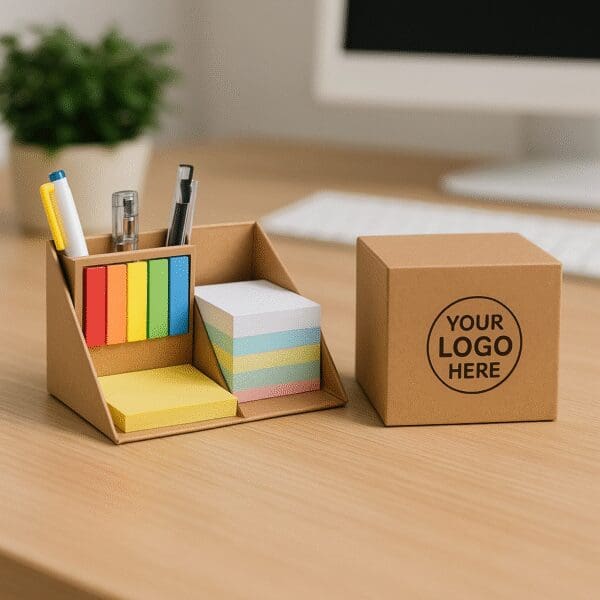 Desktop Cube with Sticky Notes and Writing Paper - Image 1
