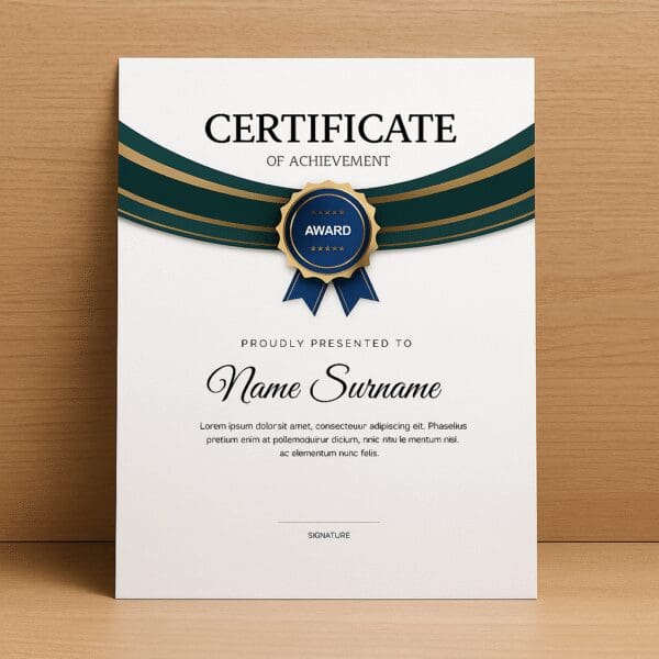 Custom Certificates - A4/ A5 - Image 1