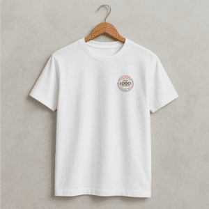 Round Neck Cotton T-Shirt - 180 GSM - White