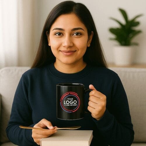 Black Coffee Mug A++ Grade - Image 2