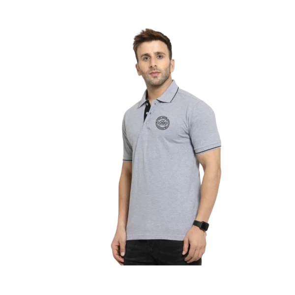 Cotton Polo t-shirt grey