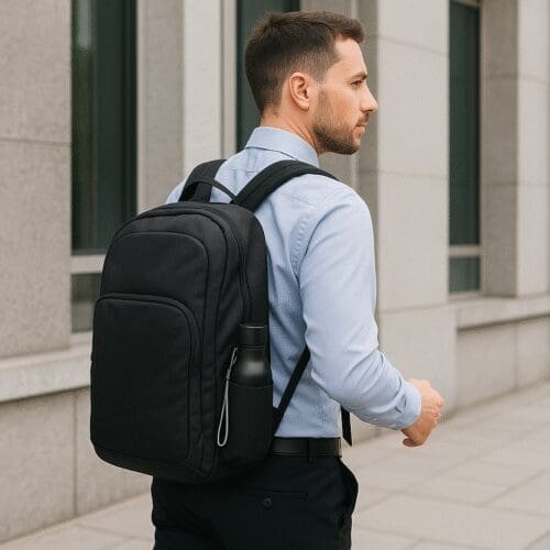 Classic Steel Water Bottle  - Black Matte - Image 3