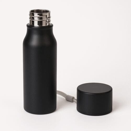 Classic Steel Water Bottle  - Black Matte - Image 2