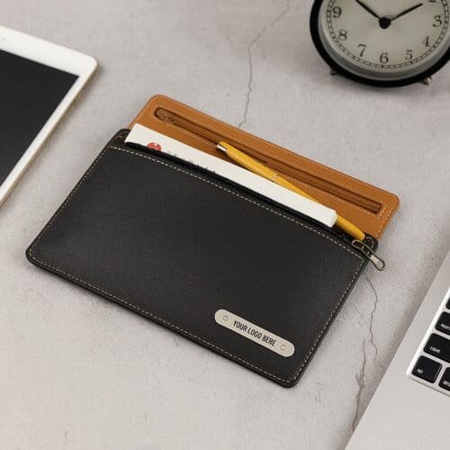 Executive Leather Stationery Pouch - Image 3