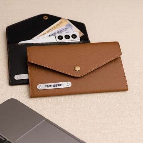 Elegant PU Leather Ladies Purse – Customizable with Logo