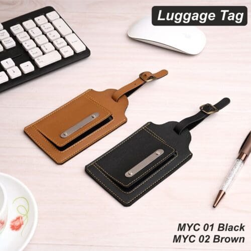 Premium Leather Luggage Tag - Image 2