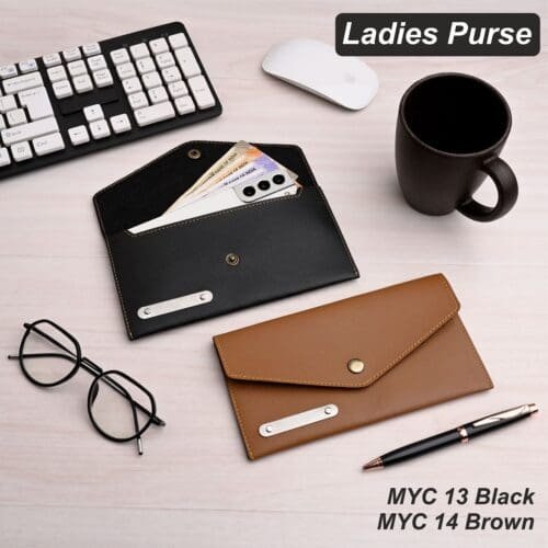 Elegant PU Leather Ladies Purse – Customizable with Logo - Image 2