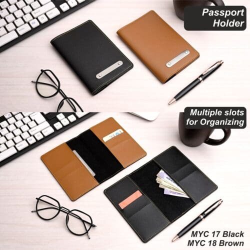 Premium Leather Passport Holder - Image 2